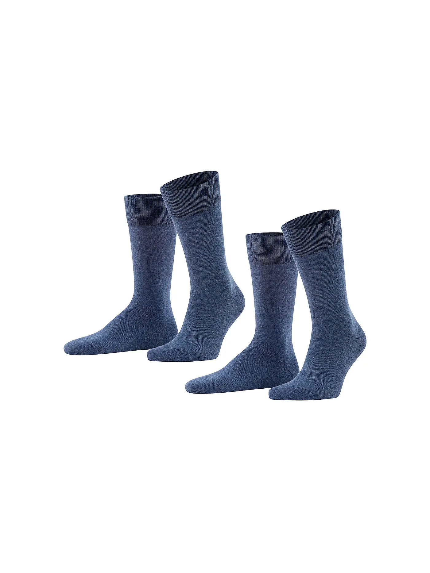 FALKE | Socken 2-er Pkg "Happy" (sand mel.) | blau